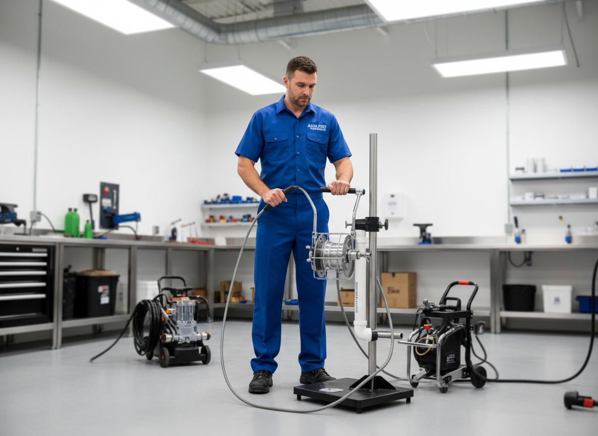 Professional drain cleaning service with modern equipment